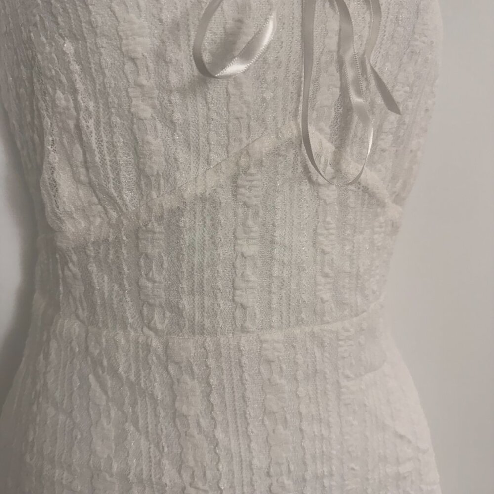 No Boundaries Ivory Lace Dress | Cottagecore | Fully Lined | Size L (12–14) - Picture 6 of 11
